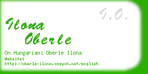 ilona oberle business card